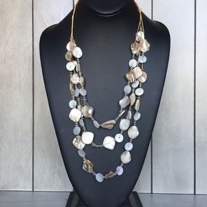 Bead and shell necklace